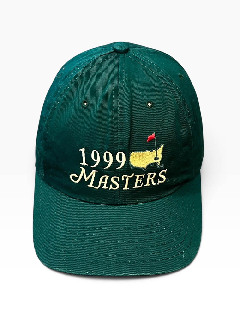 Vintage 1999 Masters Tournament Golf Hat - Green Slouch Cap